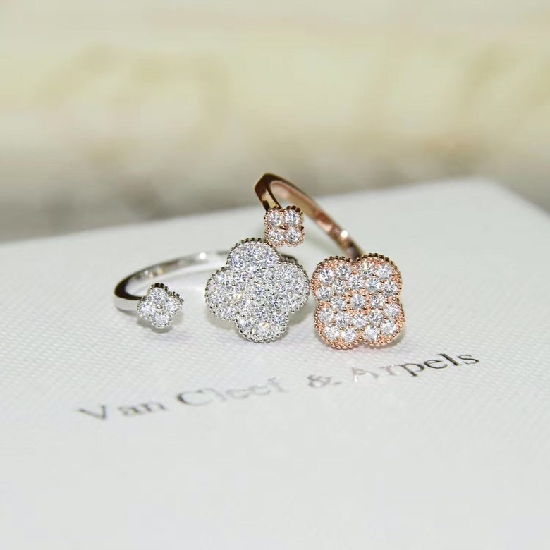 18K Magic Alhambra Diamond Ring