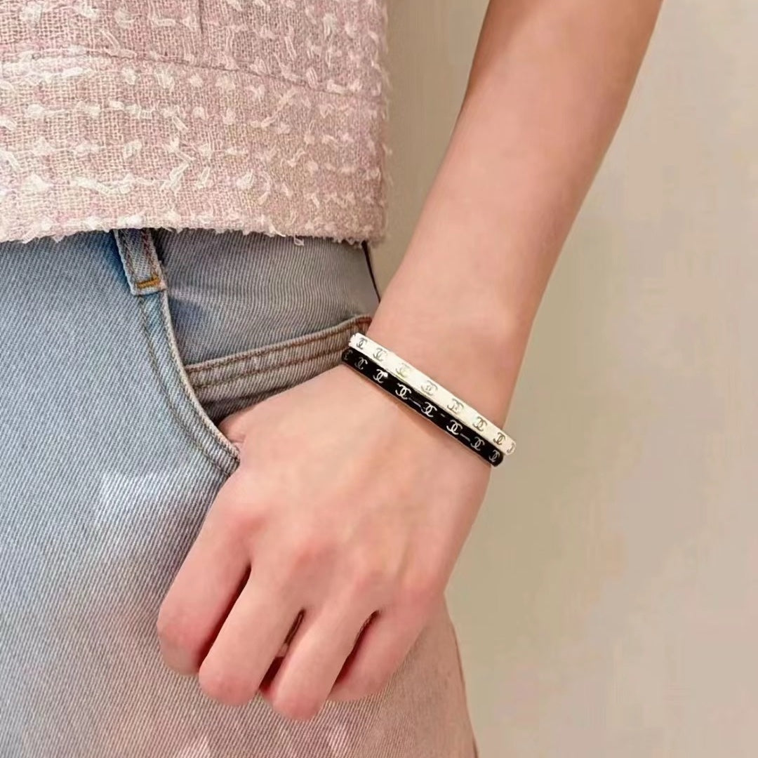 18K CC Open Cuff Bracelet
