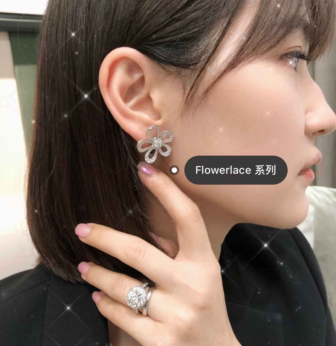 18K Flowerlace Earrings