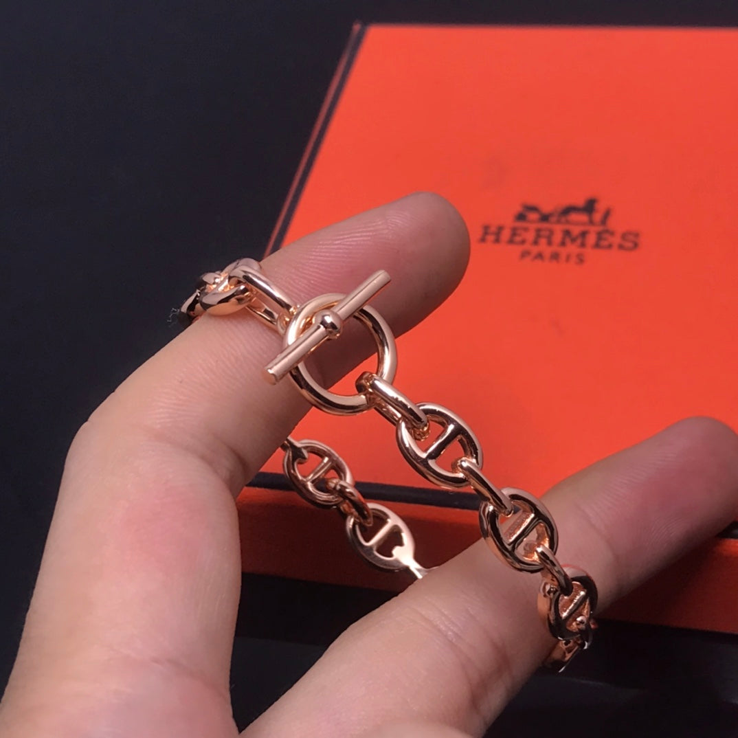18K Chaine D'ancre H Bracelet